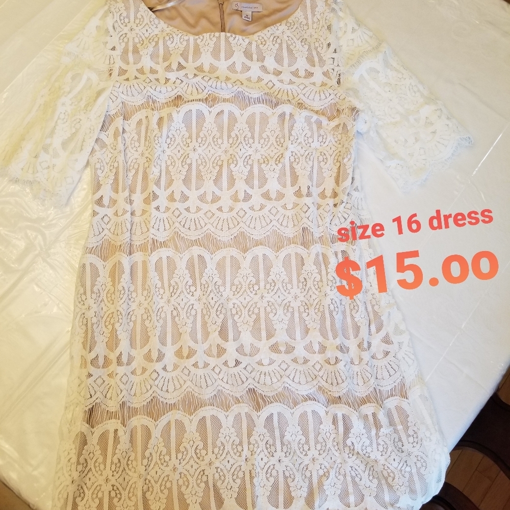 Lace dress  knee length